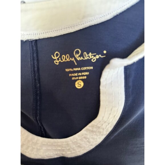 Lilly Pulitzer Marlina Dress True Navy 3/4 Sleeves Mini Spring Beachy Preppy SM - Picture 5 of 5